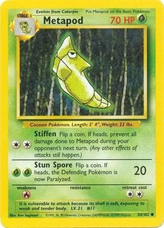 Metapod - Common - 54/102 MP
