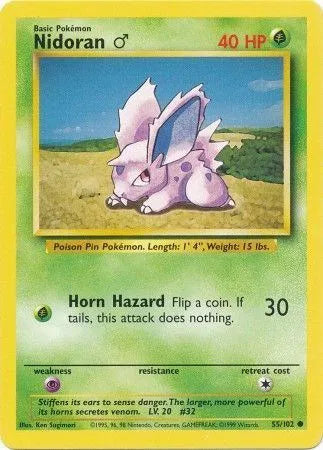 Nidoran M - Common - 55/102 MP