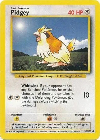 Pidgey - Common - 57/102 LP