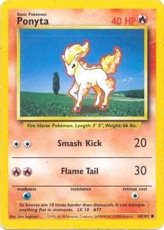 Ponyta - Common - 60/102 MP