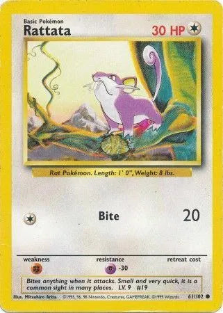 Rattata - Common - 61/102 HP