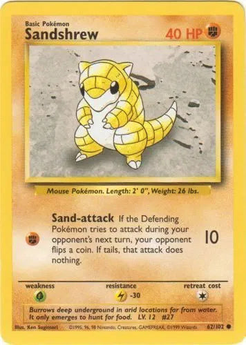 Sandshrew - Common - 62/102 MP