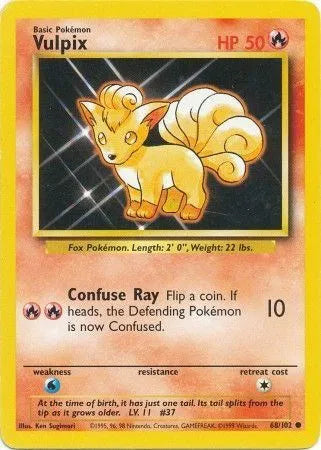 Vulpix - Common - 68/102 DMG