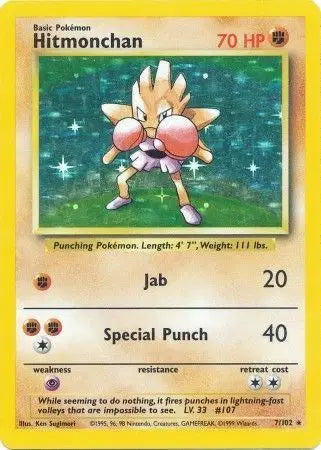 Hitmonchan - Holo Rare - 7/102 (LP)