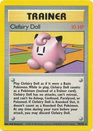 Clefairy Doll - Rare - 70/102