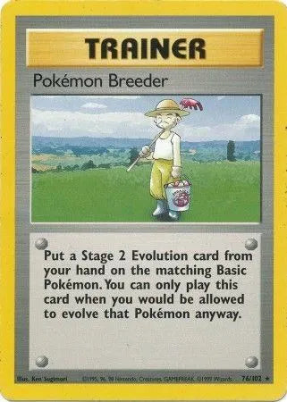 Pokemon Breeder - Rare - 76/102 MP
