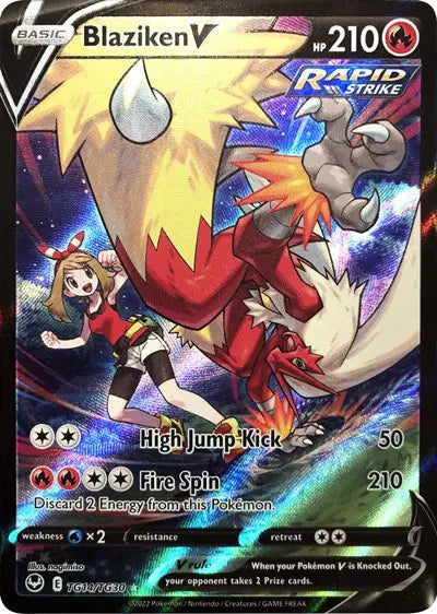 Blaziken V Silver Tempest Trainer Gallery  Ultra Rare  TG14/TG30