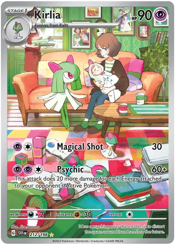 Kirlia Pokemon • Illustration Rare • 212/198 (B)