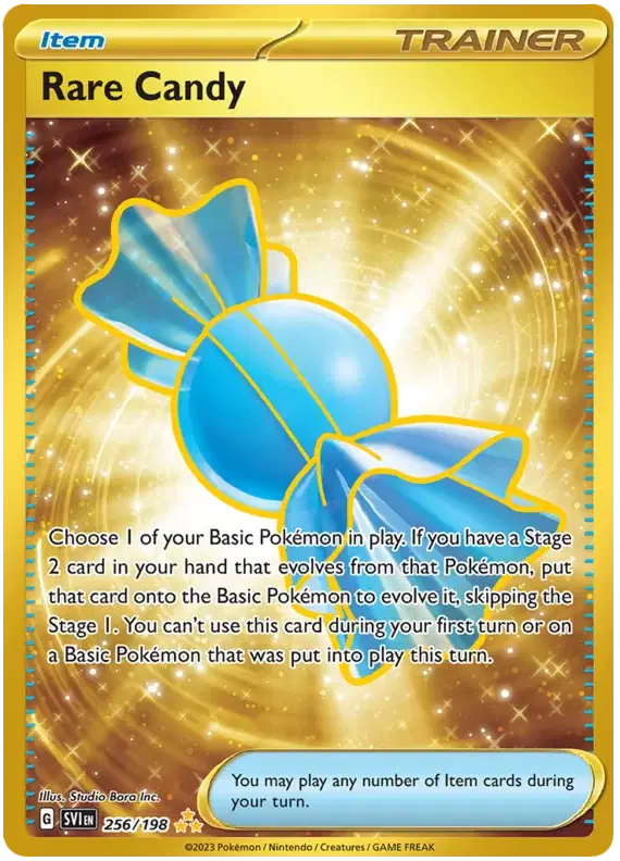 Rare Candy Pokemon • Hyper Rare • 256/198