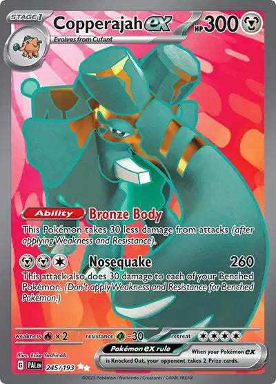 Copperajah ex Paldea Evolved  Ultra Rare • 245/193 Holofoil