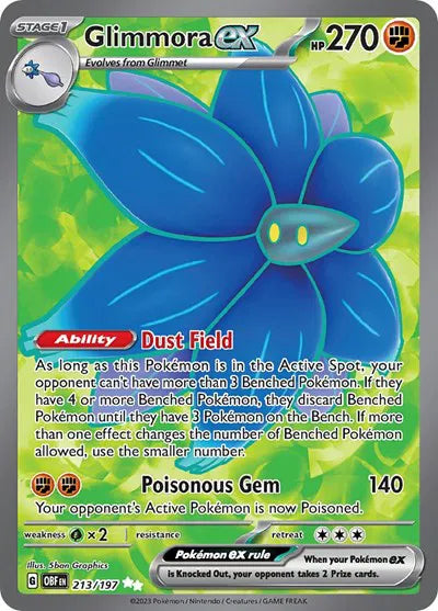 Glimmora ex Pokemon • Ultra Rare • 213/197 (B)