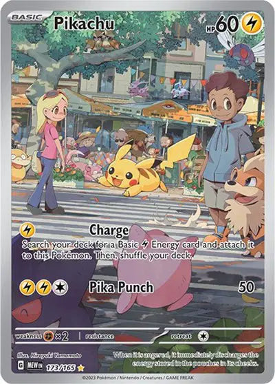 Pikachu Pokemon • Illustration Rare • 173/165 (B)