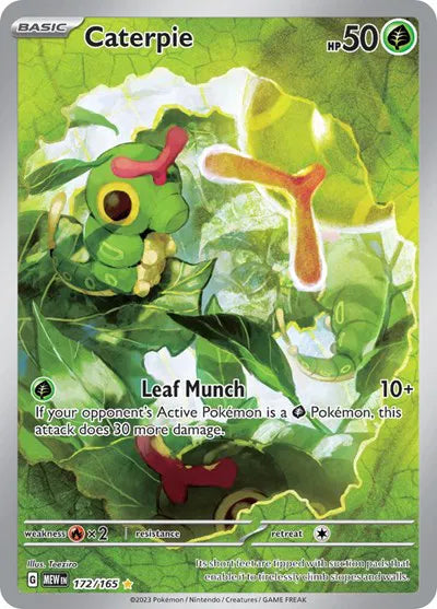 Caterpie Pokemon • Illustration Rare • 172/165
