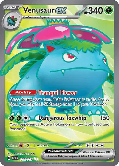 Venusaur ex Pokemon • Ultra Rare • 182/165 (B)