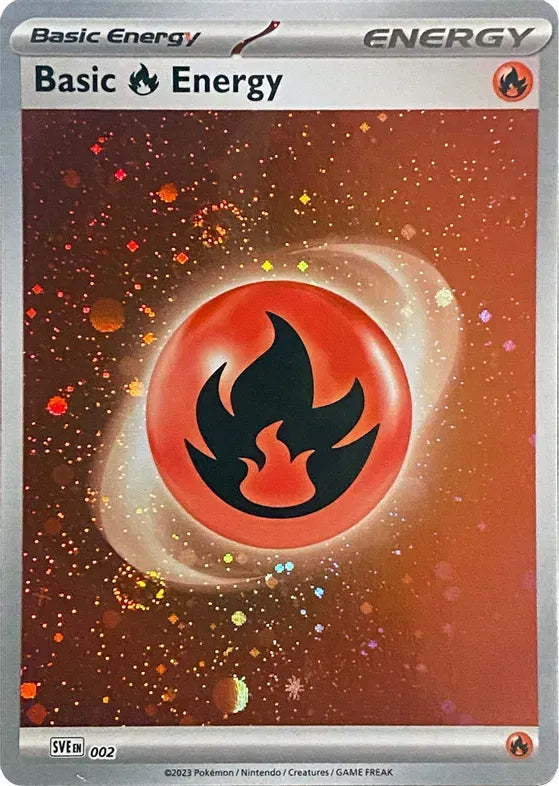 Basic Fire Energy (Cosmos Holo) SV: 151 Common 002