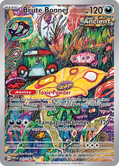 Brute Bonnet Pokemon • Illustration Rare • 207/182 (B)