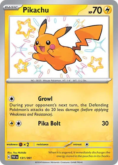 Pikachu Shiny Rare 131/091