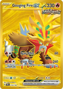 Gouging Fire ex Pokemon • Hyper Rare • 214/162 (B)