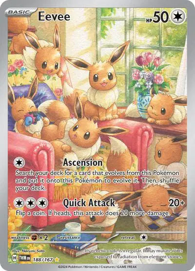 Eevee Pokemon • Illustration Rare • 188/167