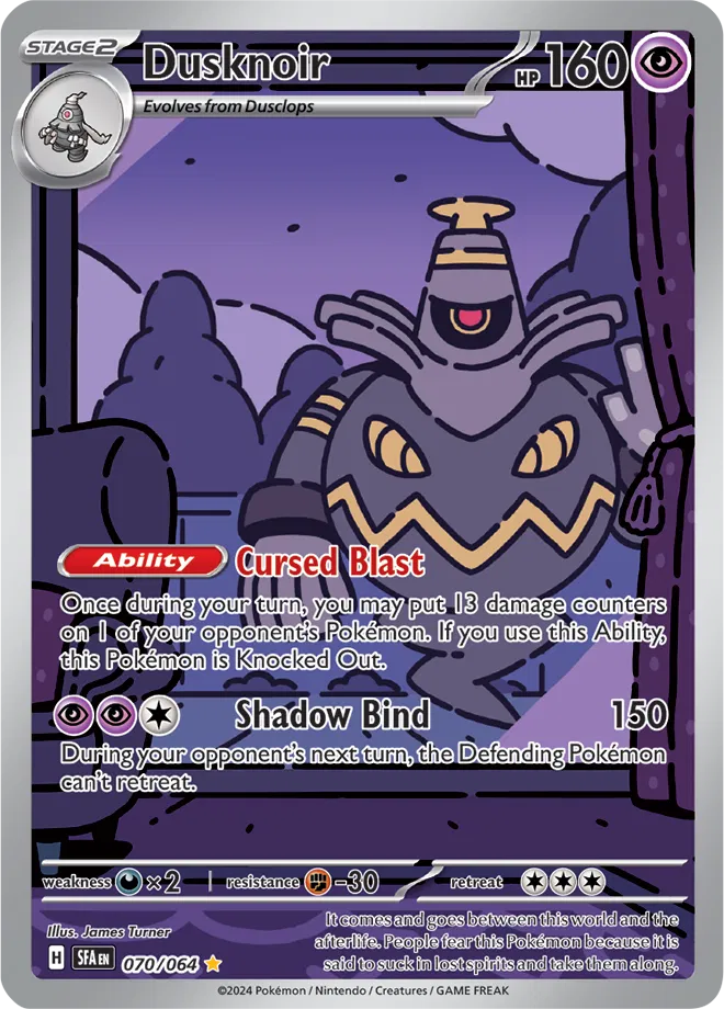 Dusknoir Shrouded Fable Illustration Rare • 070/064 (B)