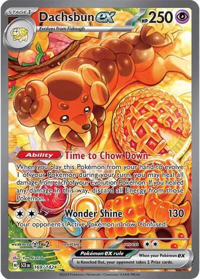 Dachsbun ex Stellar Crown Special Illustration Rare • 169/142 Holofoil