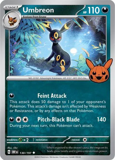 Umbreon Trick or Trade BOOster Bundle 2024 Uncommon 130/197