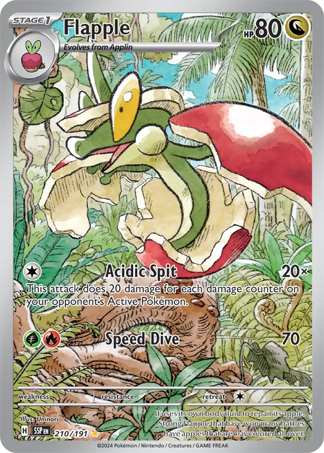 Flapple Pokemon • Illustration Rare • 210/191 (B)