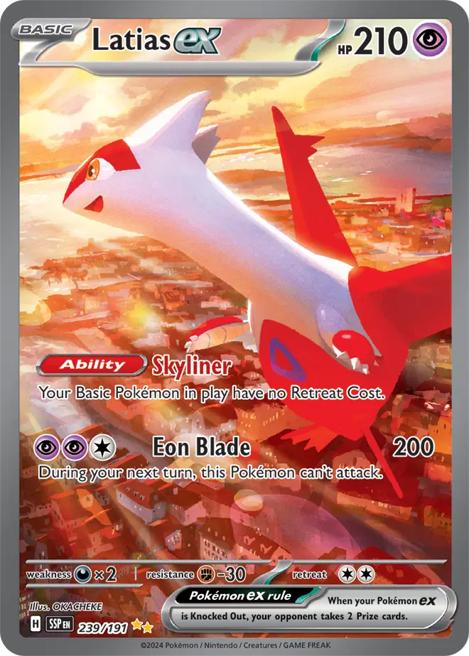 Latias ex Pokemon • Special Illustration Rare • 239/191