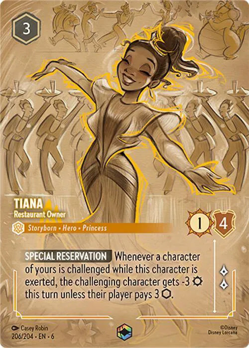 Tiana - Restaurant Owner (Enchanted) Azurite Sea Enchanted • 206/204 Holofoil
