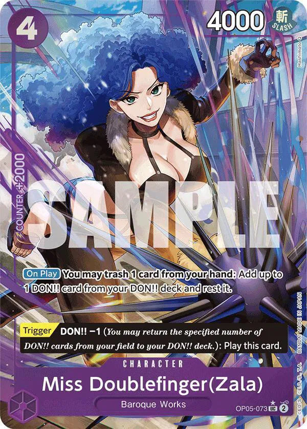 Miss Doublefinger (Zala) - Uncommon Alt Art - OP05-073