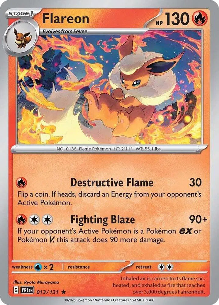 Flareon - Holo Rare - 013/131
