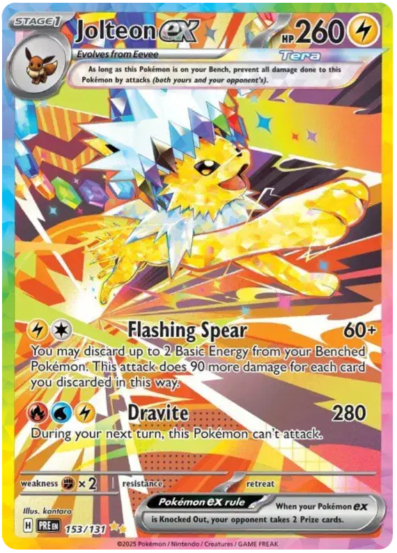 Jolteon ex Prismatic Evolutions  Special Illustration Rare  153/131
