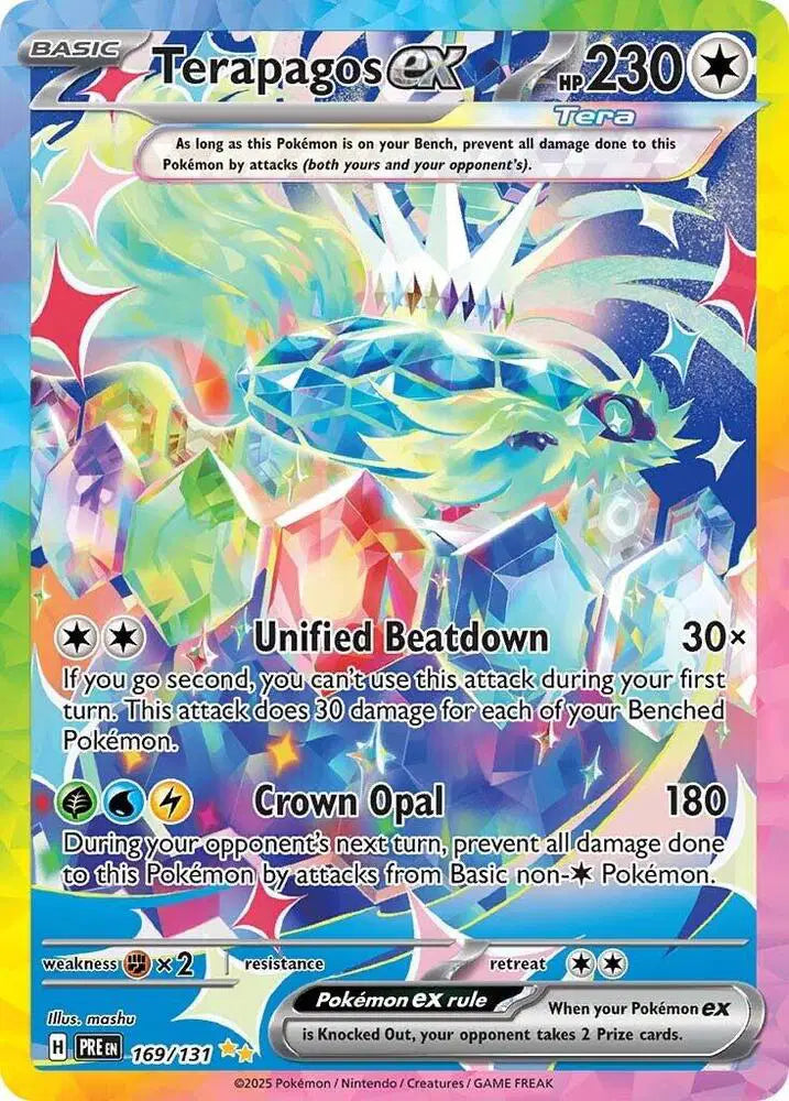 Terapagos ex Prismatic Evolutions  Special Illustration Rare  169/131