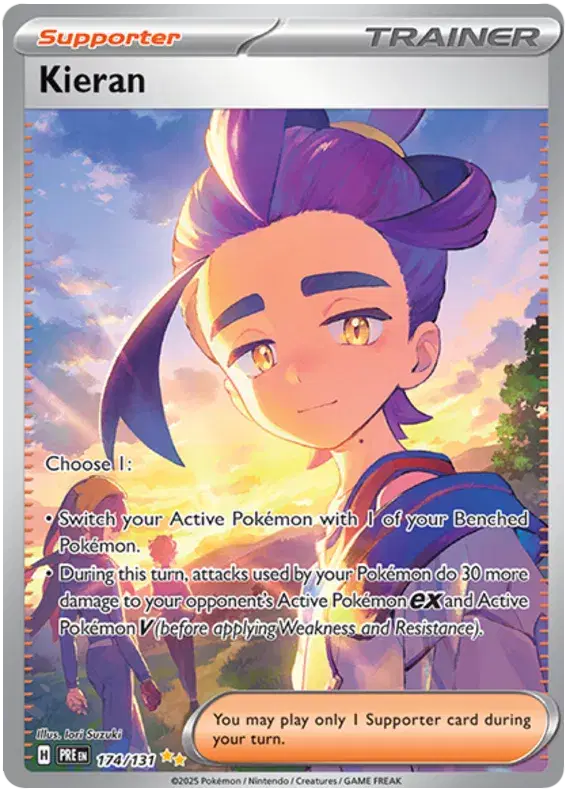 Kieran Prismatic Evolutions  Special Illustration Rare  174/131