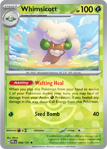 Whimsicott (Poke Ball Pattern) Prismatic Evolutions  Rare  008/131