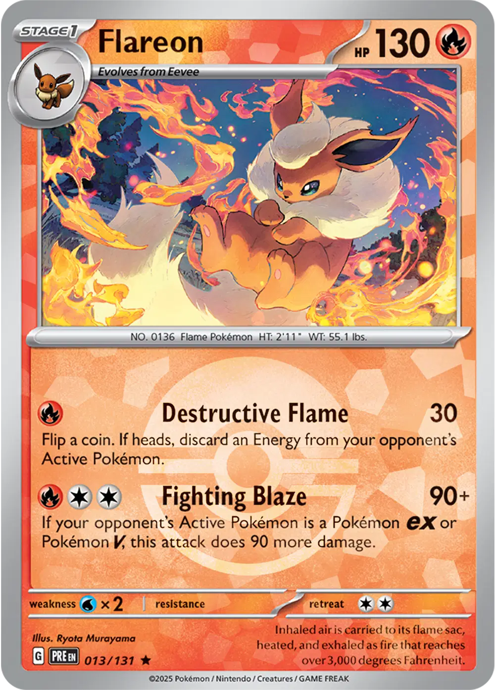 Flareon - Pokeball Holo - 013/131