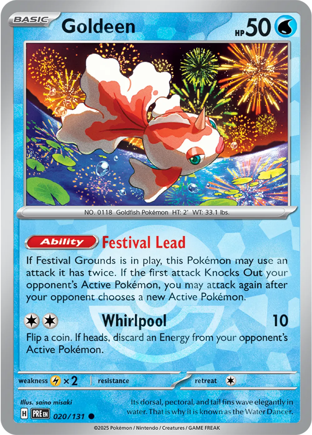 Goldeen - Pokeball Holo - 020/131