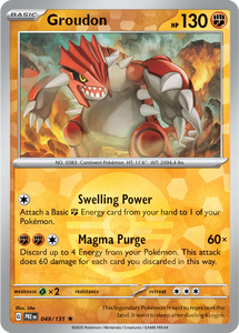 Groudon (Poke Ball Pattern) Pokemon • Rare • 049/131 (B)