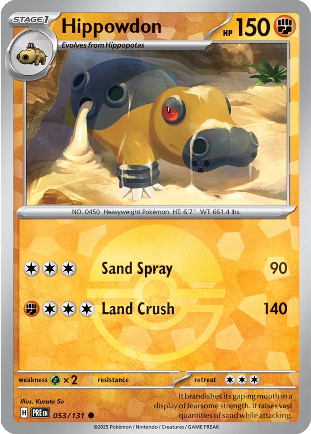 Hippowdon - Pokeball Holo - 053/131