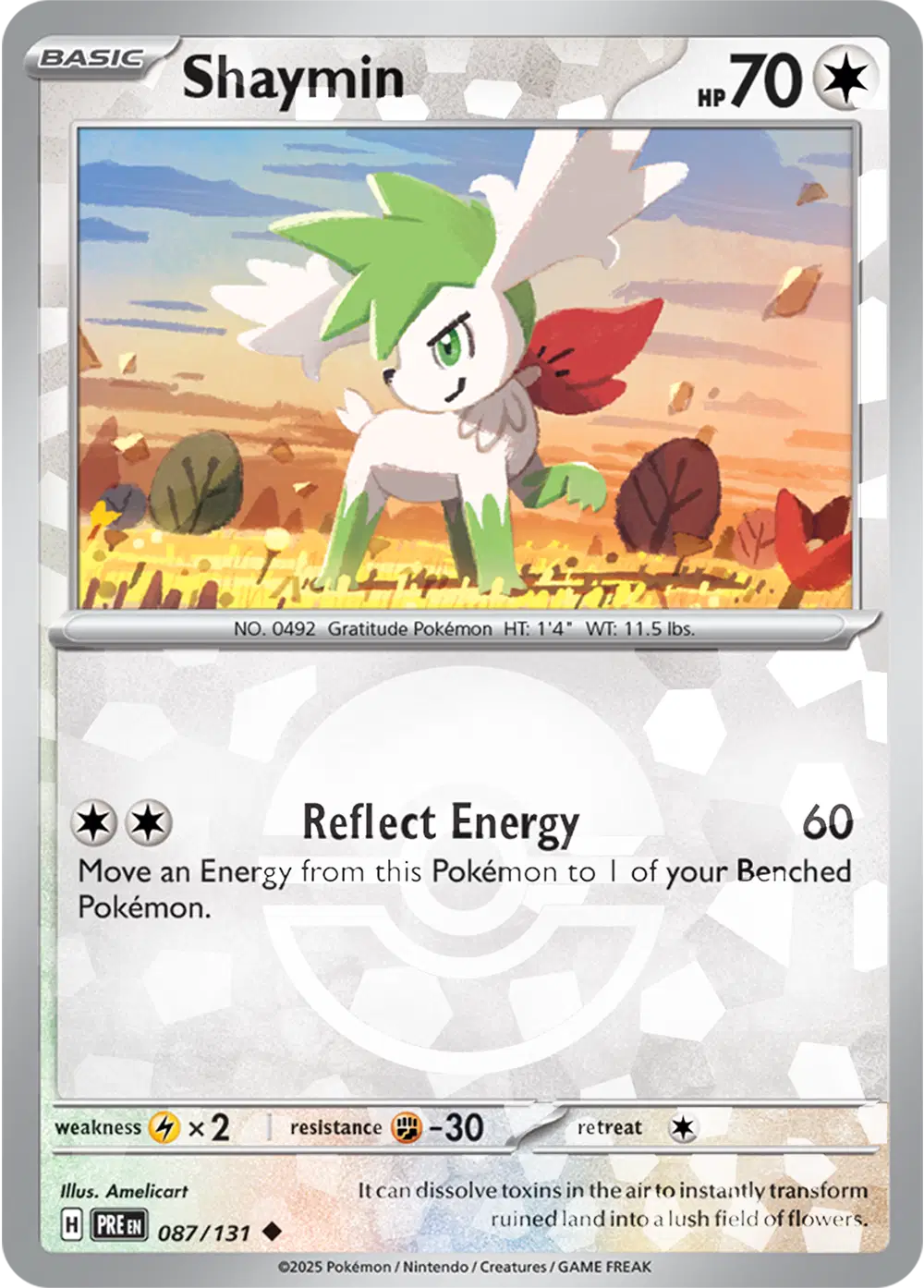 Shaymin (Poke Ball Pattern) Uncommon 087/131 Prismatic Evolutions