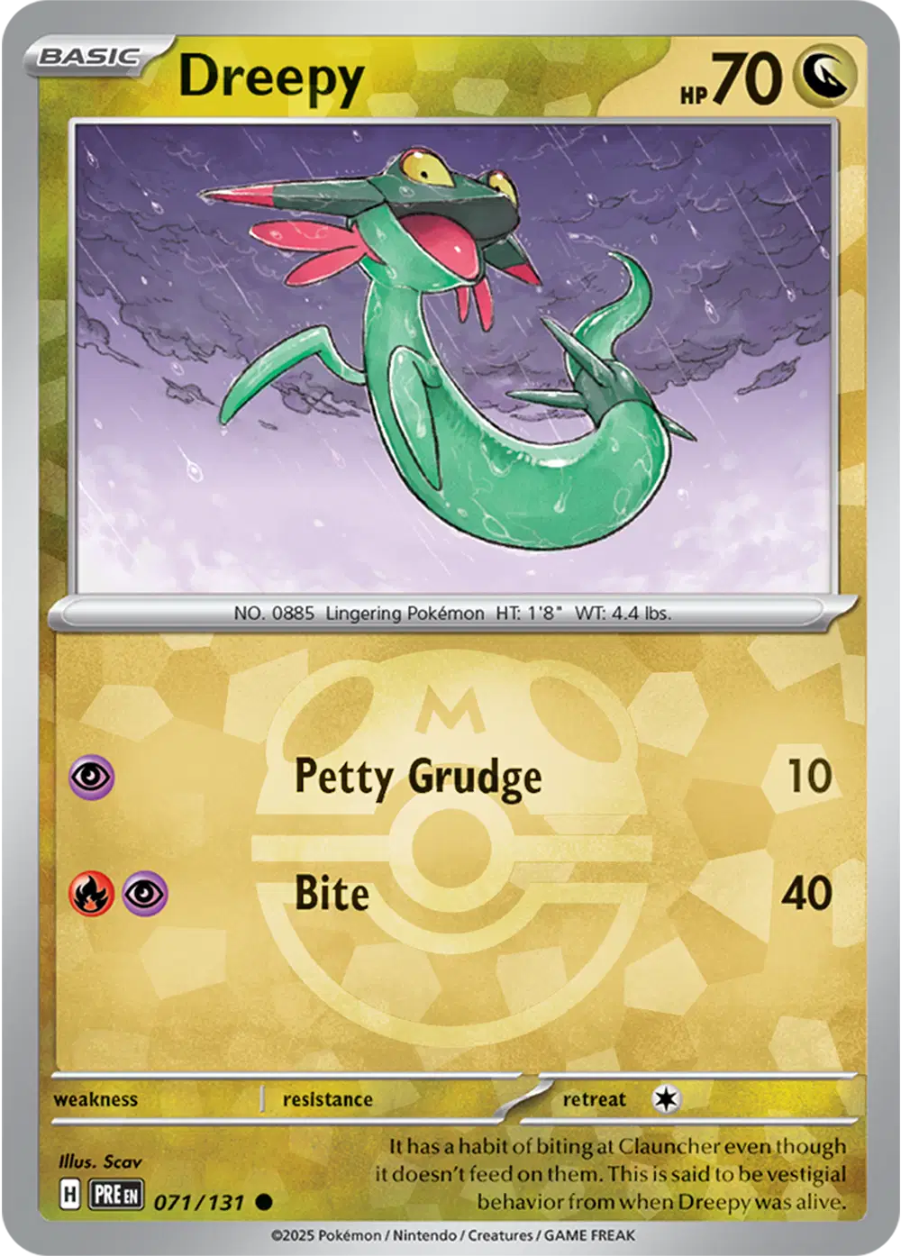 Dreepy - Masterball Holo - 071/131