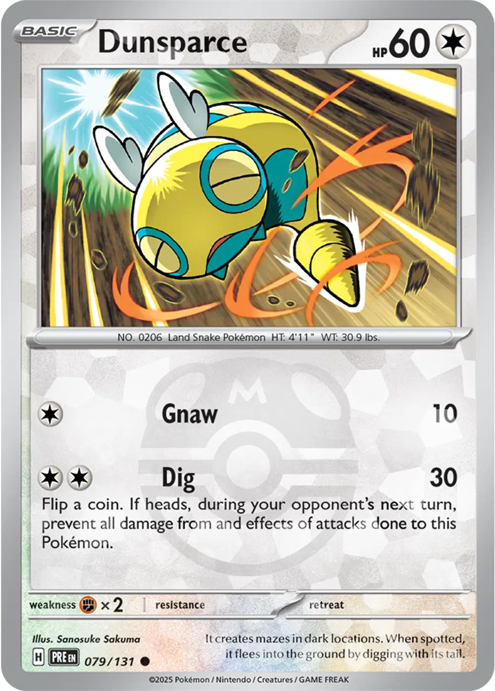 Dunsparce - Master Ball Holo - 079/131