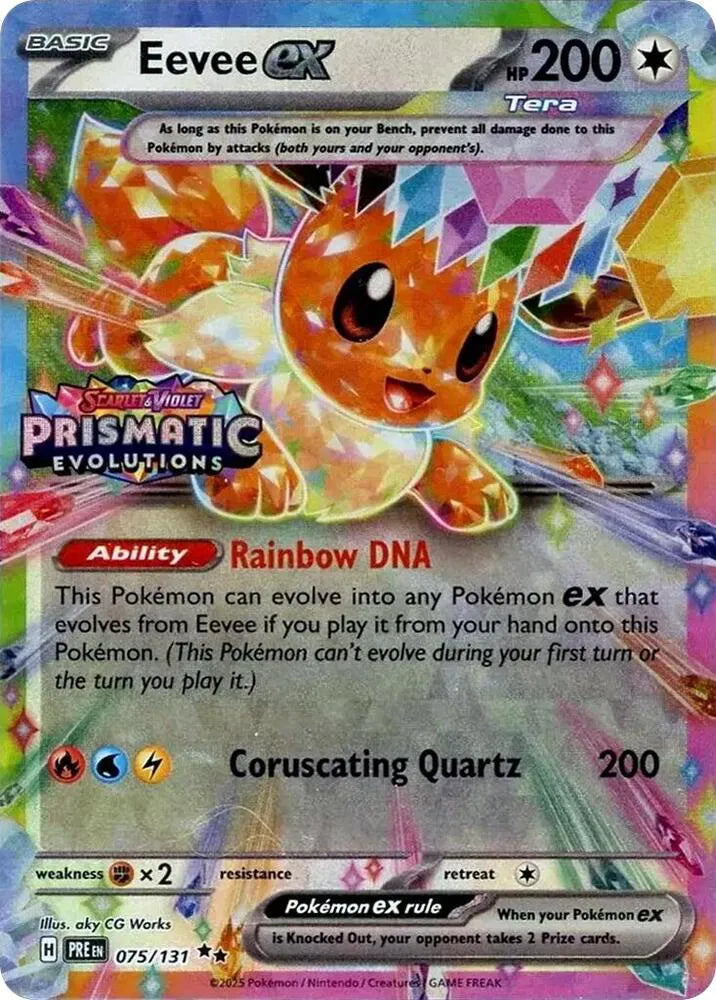Eevee ex 075/131 - Stamped Promo - Prismatic Evolutions