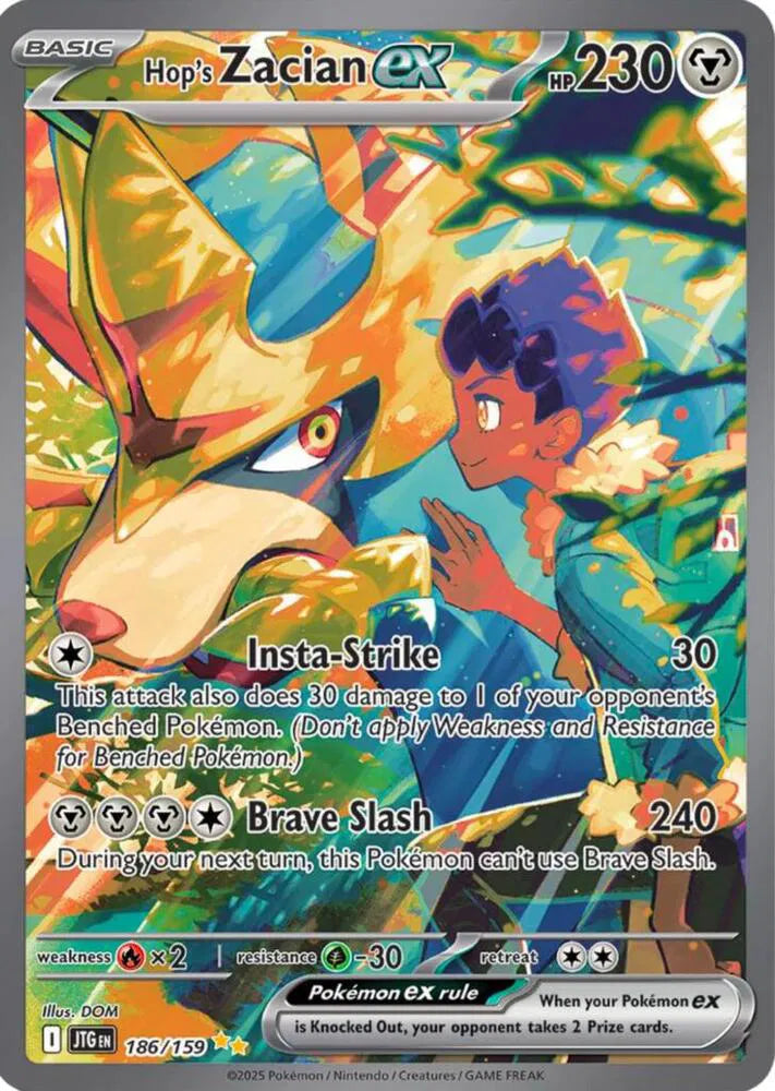 Hop's Zacian EX - Special Illustration Rare - 186/159