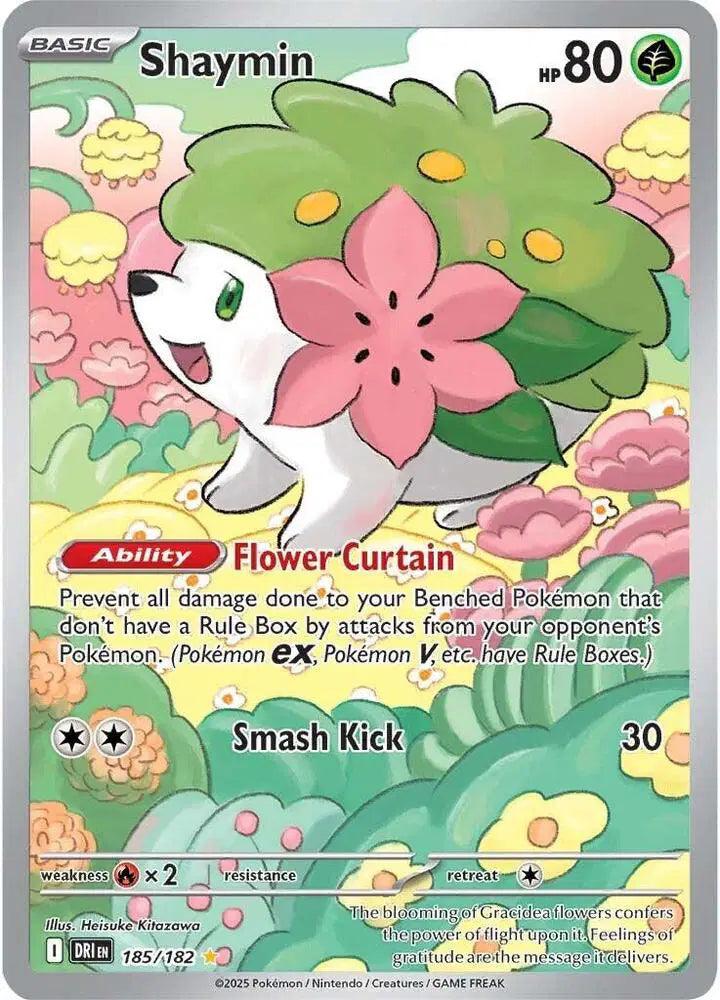 Shaymin Pokemon • Illustration Rare • 185/182