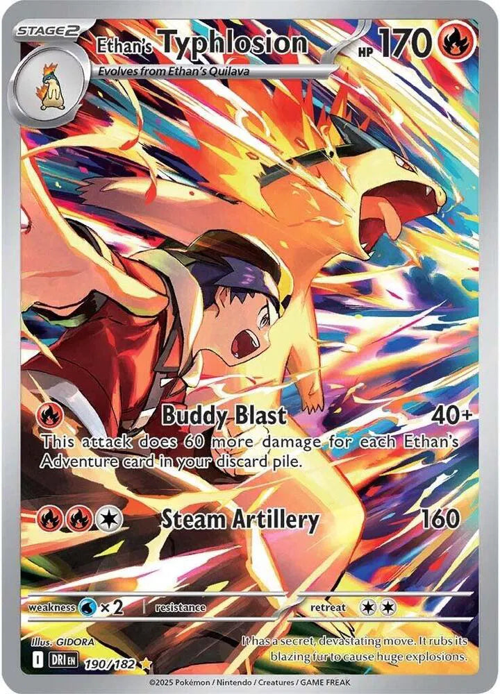 Ethan's Typhlosion Destined Rivals Illustration Rare • 190/182