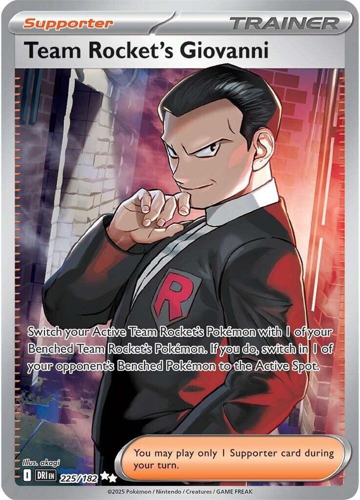 Team Rocket's Giovanni Pokemon • Ultra Rare • 225/182
