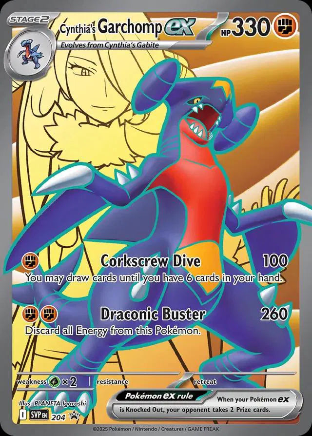 Cynthia's Garchomp EX - Promo - SVP 204