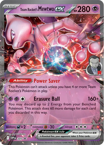 Team Rocket's Mewtwo EX - Promo - svp 205