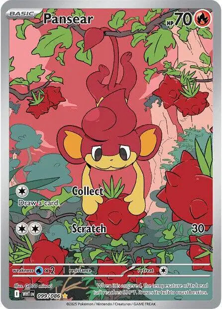 Pansear Pokemon • Illustration Rare • 099/086 (B)